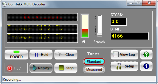 Программное обеспечение "DTMF Dial".. Tone download