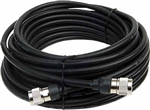 LMR-400 Coax Cable, 25', PL-259 Male to BNC Male